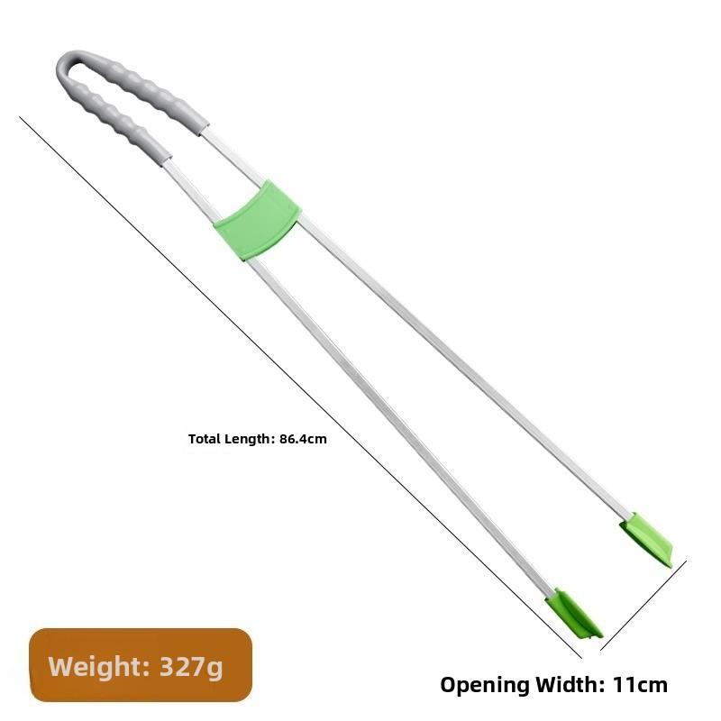 Long Handle Garbage Clipper Extended Length Pi Up Tool Sanitation Clamp for Household Cleaning Tools Garbage Abber