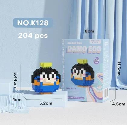Stitch LinaBell Hello Kitty Sanrio Construction Blocks Damo Egg Cartoon Figrues Bricks Children's Assembly Playthings Model Present