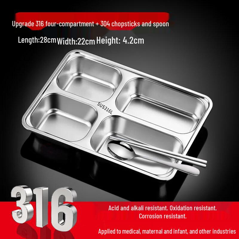 ZISIZ Divided Paper Meal Box