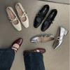 Fashion temperament word with Mary Jane single shoes women's summer 2025 new versatile light mouth commuting retro single shoes
