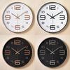 12-inch Stainless Steel Wall Clock, Aluminum Clock, Creative and Fashionable Living Room Wall Clock, Quartz Clock