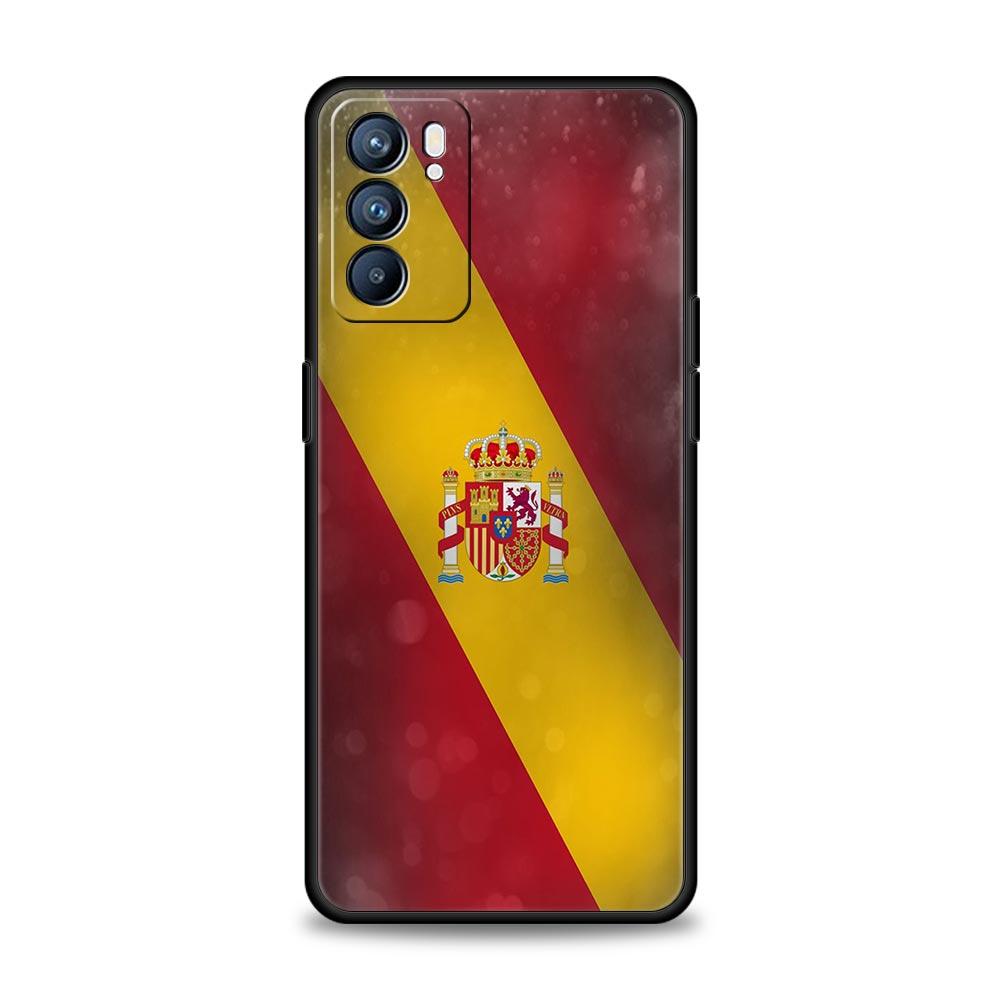 Funda de Teléfono Bandera de España Para Oppo Reno8 Reno7 Reno6 Pro A54 5G Find X6 X5 A53 A52 A9 A15 A95 A17 A16 A76 A74 A57 A31