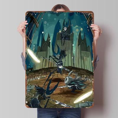 Hollow Knight Game Gaming Metal Poster Customized Wall Art Retro Vintage Tinplate Signs for Room Decoration Home Decor Items