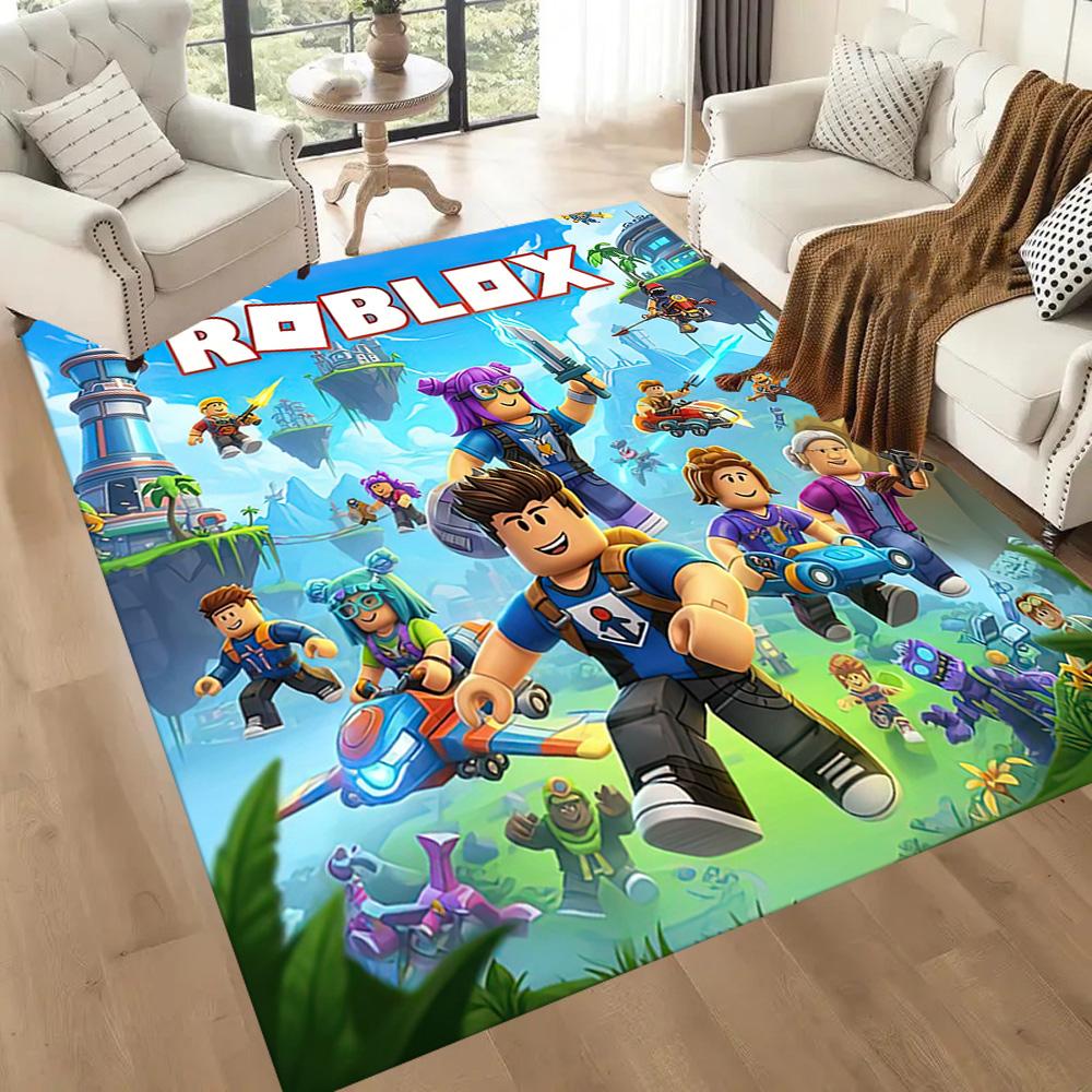 Rolling Blocks Adventure Square Rugs Are a Great Choice for Living Rooms, Bedrooms, Home Décor, and As Gifts.