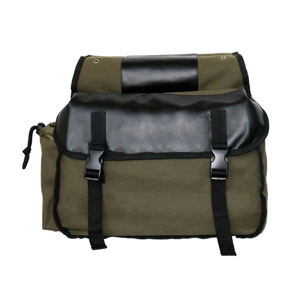 Motorbike Large Capacity Saddle Bag Motorcycle Riding Travel Canvas Waterproof Panniers Box Side Tools Bag Pouch for Motorbike