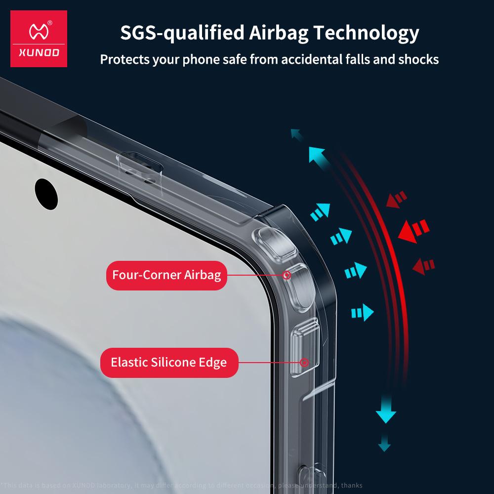 XUNDD For Samsung Galaxy S25 Edge Case Transparent Phone Cover Airbag Shockproof Bumper Protective Cases Luxury Casing