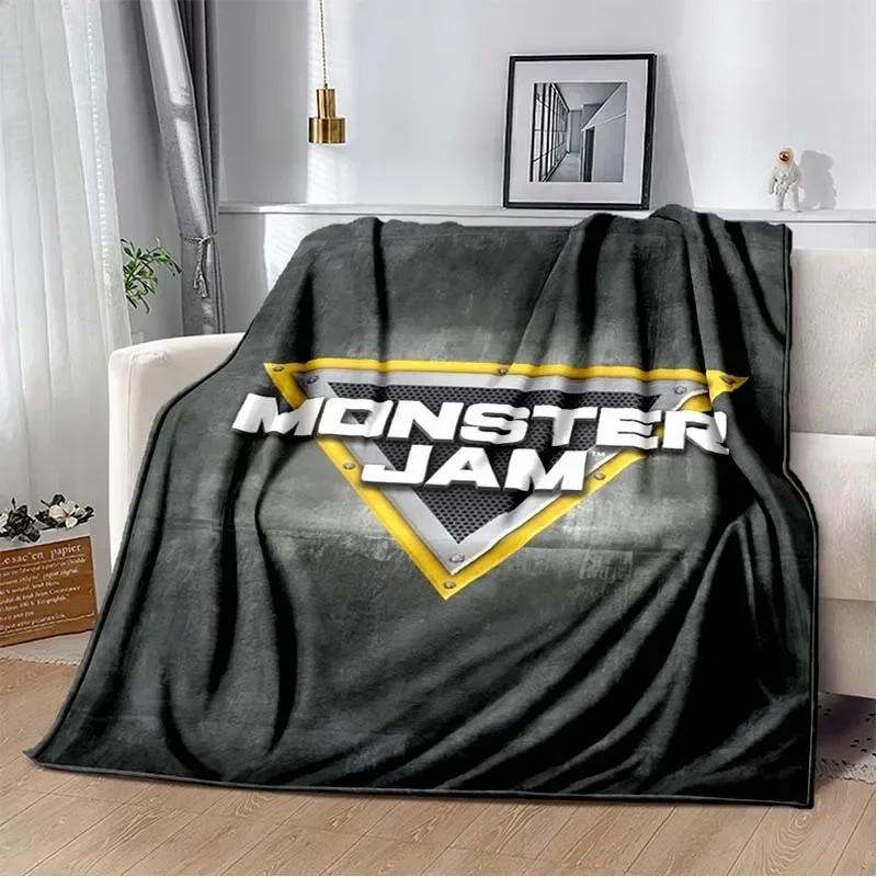 3D Monster Jam Monster Truck Cartoon Flanell Weiche Kuscheldecke Jungen Schlafzimmer Sofa Bett Warme Überwurfdecke Picknick