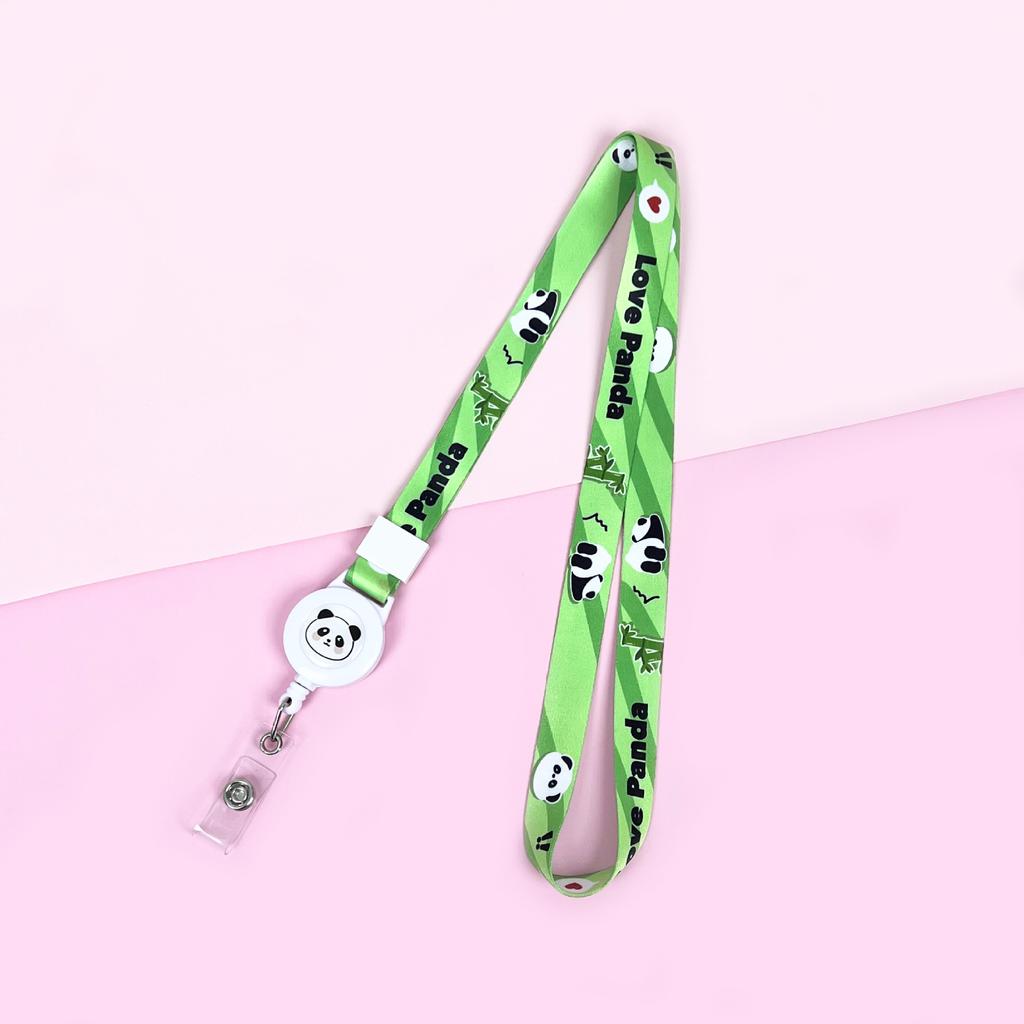 Cartoon Teleskopische Leichtziehbare Schnalle Lanyard Studenten Anti-Verlust Kartenhalter Halsband Langes Seil Arbeits Namensschild Namensschild Lanyard