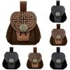 Steampunkový středověký punkový ledvinka pro muže Pu kůže peněženka na mince závěsná na opasek pas se stahovací šňůrkou taška na boky cosplay rekvizita