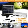 5v Solar Generator Storage Charger 2 USB Charger 3 LED Solar Light Bulbs