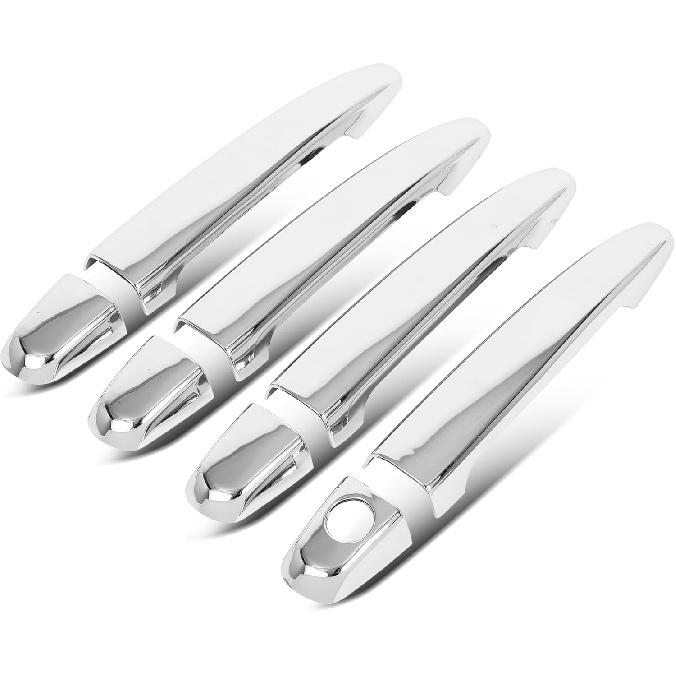 CCIYU Chrome ABS Door Handle Cover Exterior for Toyota 4Runner (2003-2009), Avalon (2006-2011), Camry (2007-2011), Highlander (2008-2013) - Car Door