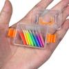 1 Set Mini Dollhouse 8-Color Ultra Light Clay Box Model Doll House Handheld Box Decoration Props Miniature Scene Accessories