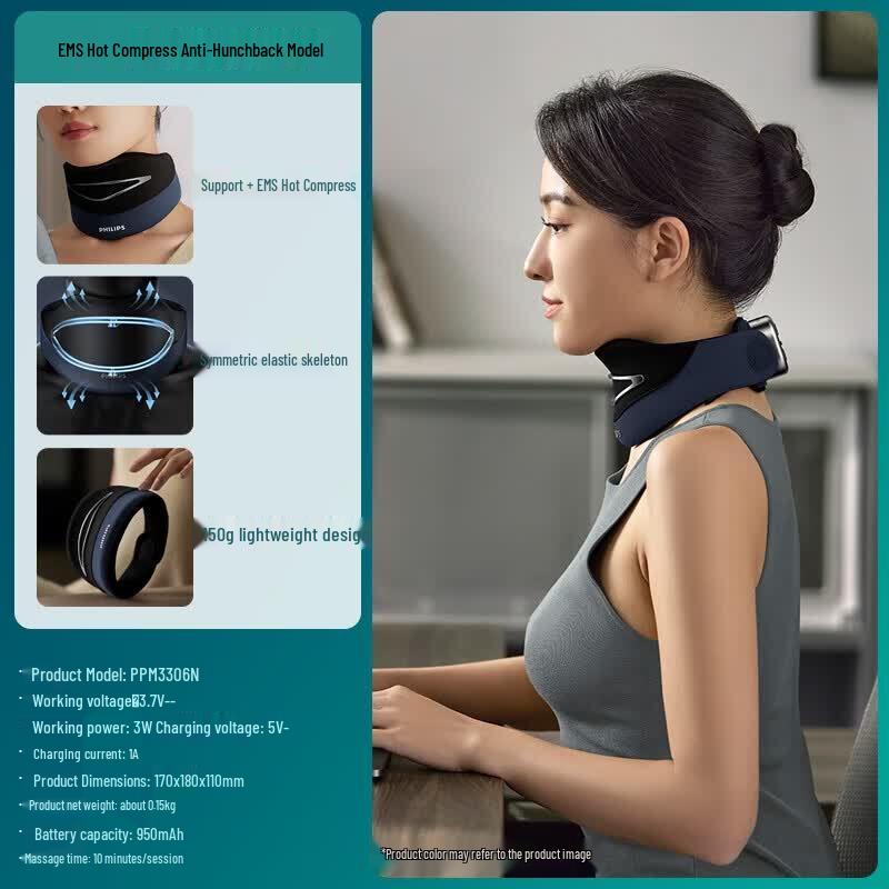Philips EMS Pulse Heated Neck Massager Pillow CN Plug (adapter Included)
