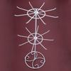 Jewelry Display Rack 2 Tier Rotating Necklace Holder Jewelry Tree Stand Jewelry Organizer for Necklaces Bracelet Earring