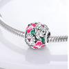 Original Charmscopper Moonlit Lotus Pond Flowers Beads Fit Charms Platabracelets For Women Women Jewelry Making Diy