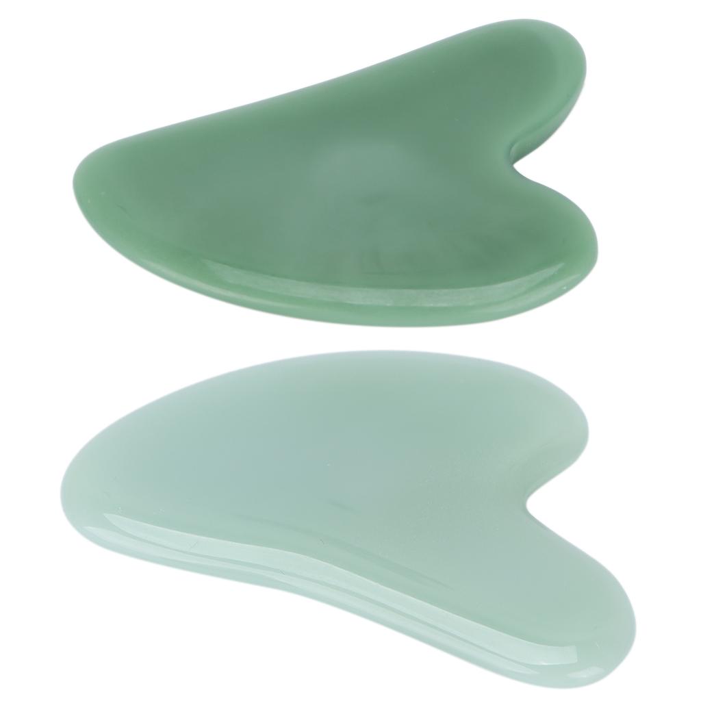  Sha Facial Tool Natural Jade Stone Guasha Massage Board for Face Relieve Tensions