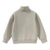 [Fashionable Half High Collar] New American Retro College Style Boys' Half Zipper Stand up Hoodie Spring and Autumn Top
