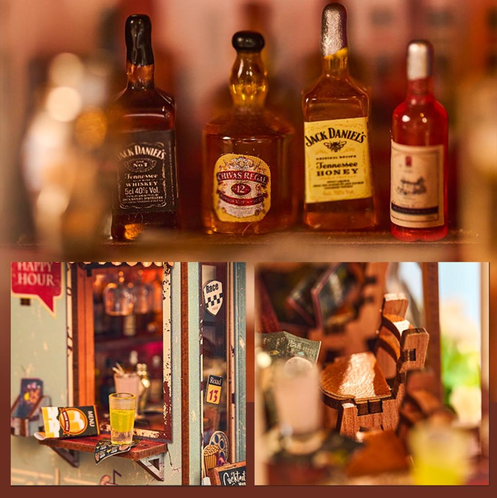 CRESYMME Dollhouse Miniature Kit, Wooden 3D Puzzle, DIY Handmade, for Adults (The Last Drop)