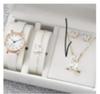 Women's Rhinestone Dial Quartz Watch & Starry Bracelet Gift Set: Simple & Stylish