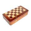 StonKraft Handcrafted Premium Wood 31 X 31 Cm Chess Set - Rosewood Folding Magnet Set with Storage