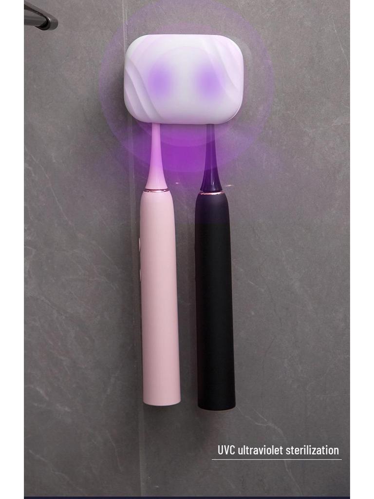 Esterilizador y Soporte de Almacenamiento Inteligente Eléctrico para Cepillo de Dientes Montado en la Pared con UV