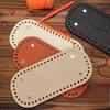 Handmade Bag Accessories Leather Base 22*10cm52 Hole Oval Bag Bottom Accessories for Base Plate for DIY Braided Bags