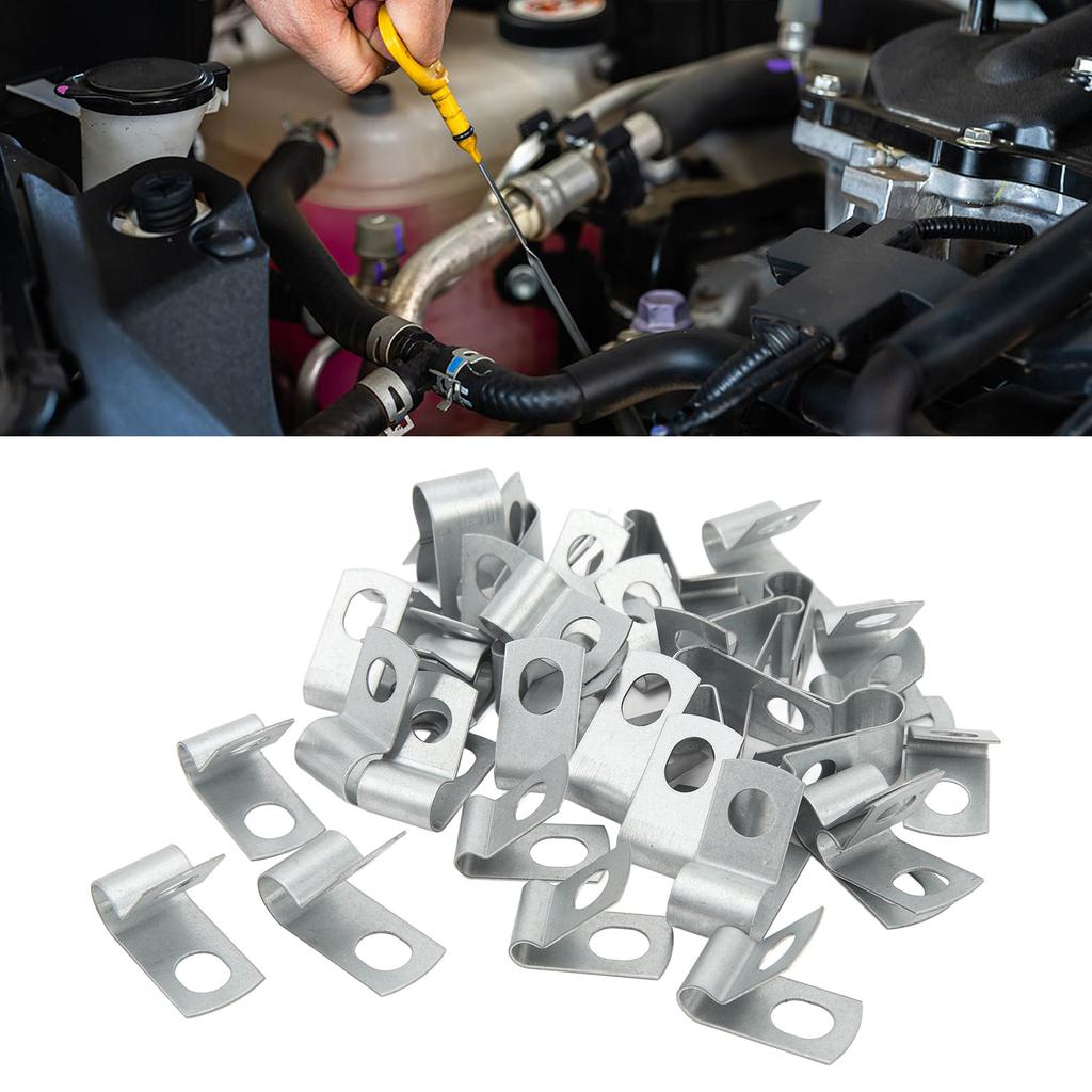 Brake and Fuel Line Clips High Strength Fuel Line Clamps for 3/16 Inch 1/4 Inch 5/16 Inch 3/8 Inch Tubing