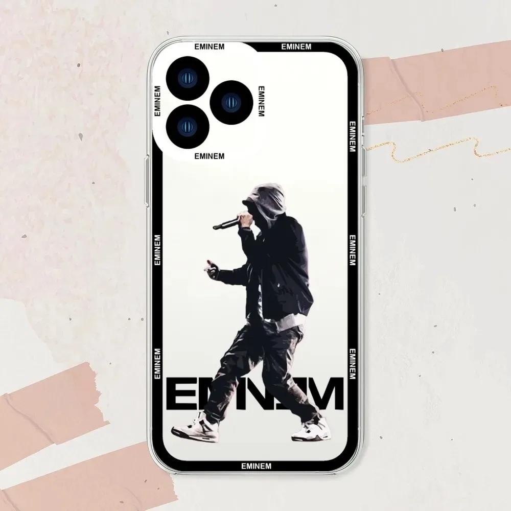 Singer Eminem Phone Case For iPhone 17 16 15 14 13 12 11 Pro Max X XR XS Mini Plus Clear TPU Back Cover