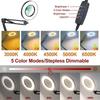 10 Brightness Levels USB Light Adjustable Clip On Design Folding Arm Lamp 30X Metal Construction LED Strip Light Office Use
