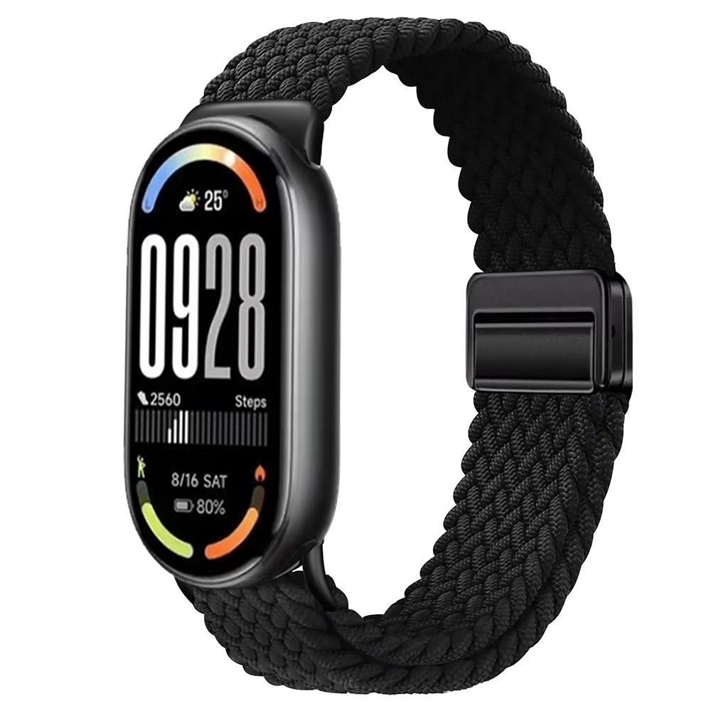Nylon Loop Band for Xiaomi Mi Band 10 Strap Braided Bracelet Breathable Wristband for XiaoMi Band 8 9 10 NFC Magnetic clasp Belt