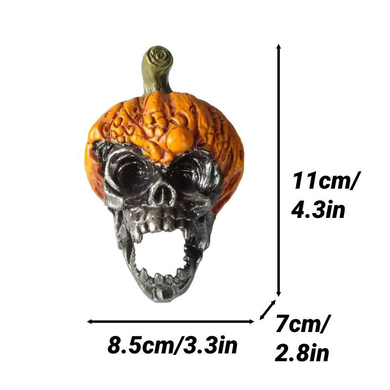 

Halloween Skull Pumpkin Decoration Resin Craft Outdoor Garden Ornament Gift Style D