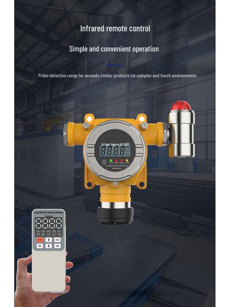 Explosion-Proof Flammable Gas & Oxygen Leak Detector for Industrial and Commercial Use