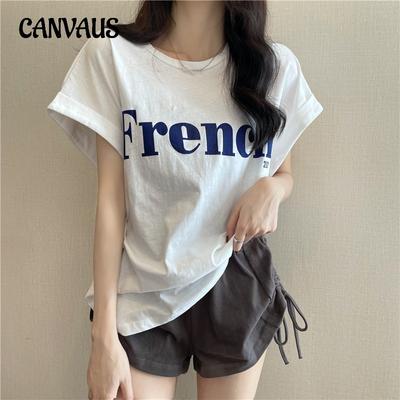 Süßes Cooles Kurzarm-T-Shirt Locker Damen Sommeroberteile