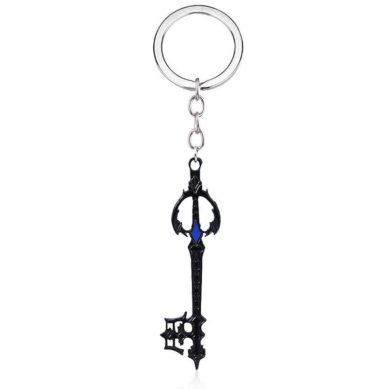 Kingdom Key Hearts Shape Keychain Alloy Necklace Pendant Jewelry Gift Fashion