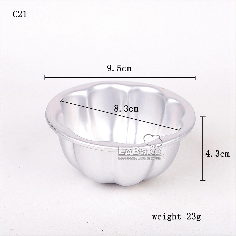 10pcs/lot Various Design Fluted Edge Wavy Flower Cup Boat Round Shape Aluminium Tart Mould Jelly Pudding Cup Cupcake Mold Baking