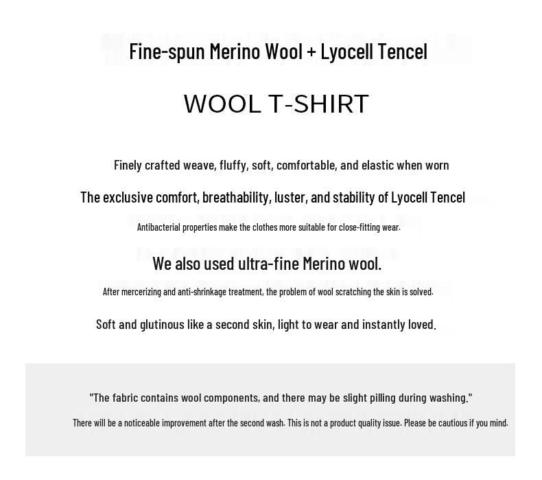 Women’s Tencel Wool Long Sleeve Stand Collar T-Shirt, Spring 2026, Thin White Base Layer, Set-in Shoulders