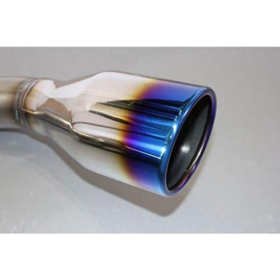 Jimny Bluefin Muffler for Suzuki JB23W Single Exhaust Type Stainless Compatible with Factory Car Custom (Models 1-10), 02, Steel, Blue, Bumpers,