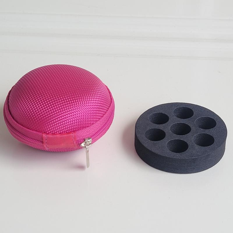 Essential Oil Box 7 Slots 2ML Essential Oil Case Perfume Oil Bag Travel Organizer Perfume Hanging Carrying Holder Storage Bag