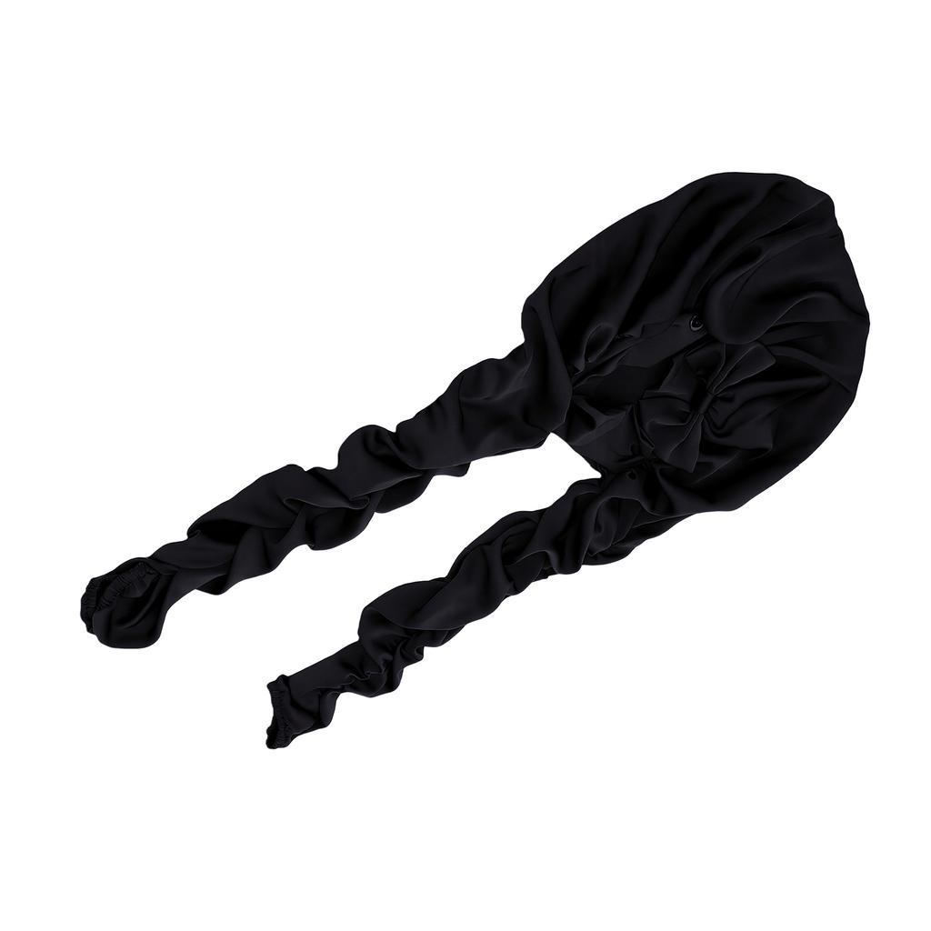 Bonnet for Women, Breathable Bonnet for Sleeping, Elastic Sleep Cap for Long Hair Braids Black