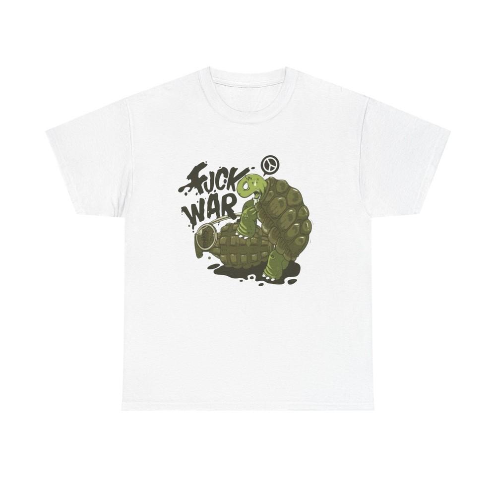 No War Only Peace Turtle Vintage ART Graphic T-Shirt Unisex Heavy Cotton Tee NEW Unisex T-Shirt XXXL