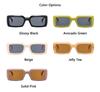 Xiaomi Retro Thick Frame Rectangle Sunglasses Unisex Y2K Wide Temple UV400 Fashion Shades for Street Travel Party Daily Wear