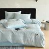 60S Cotton Sateen Jacquard Bedding Set Solid Color Bed Linen