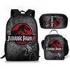 Jurassic World Dinosaurus Rugzak Set 3 Delen Student Schooltas Lunchtas Etui