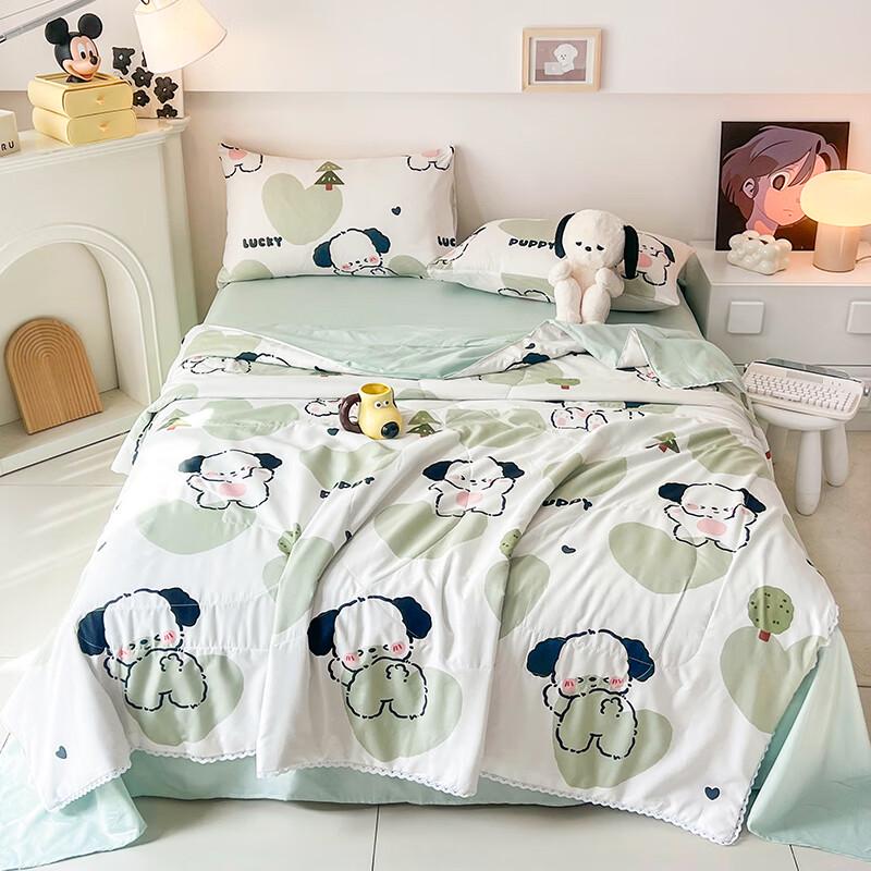 Aosmeng Fresh Style Washed Cotton Kids Summer Quilt