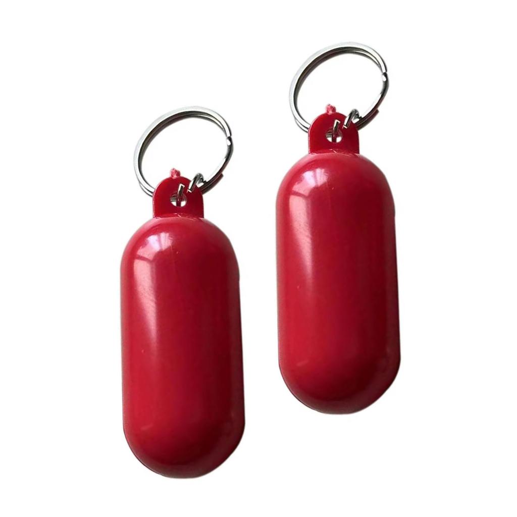 Pack Of 2 Floating Key Rings Buoyant Keyrings for Kayaking and Sailing Water Resistant Keychain Stylish Bag Decoration