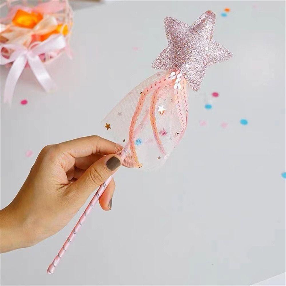 Dreamlike Princess Wand Girls Wand Kids Stick Wand Costume Props Star Fairy Wand  Birthday Gift