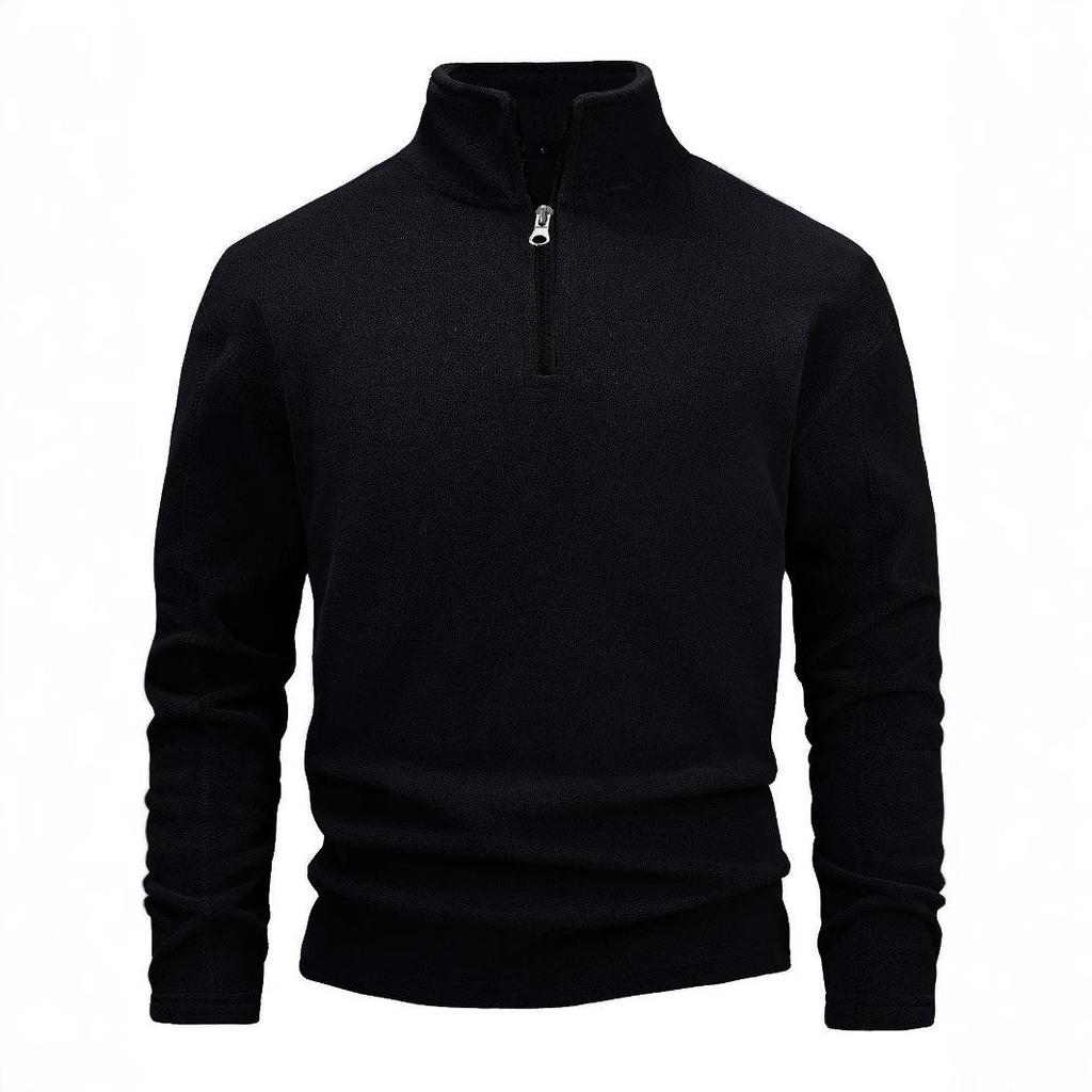 2025 Men's Trendy Stand-up Collar Half-Zip Fleece Sweatshirt for Autumn/Winter