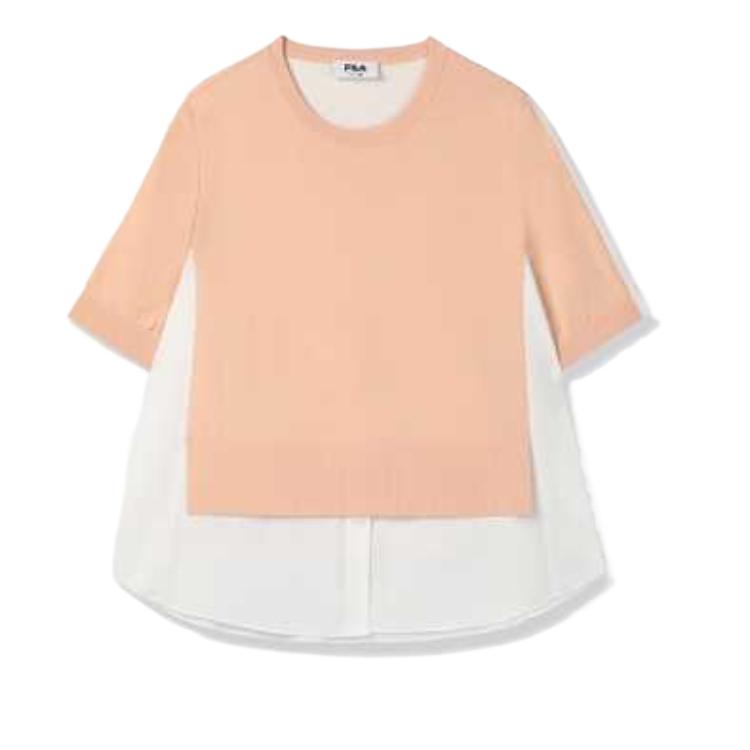 

New FILA EMERALD Regular T Shirt Women s Honey Summer Orange or F11W514402F L