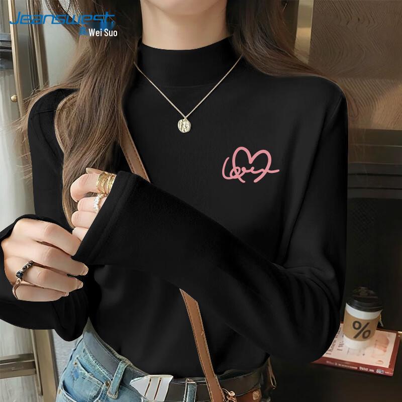 Jeanswest Women s High-Neck Thermal Knit Top L