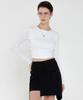 320 Showroom Back Round Cutting Knot Span Tshirts Ivory